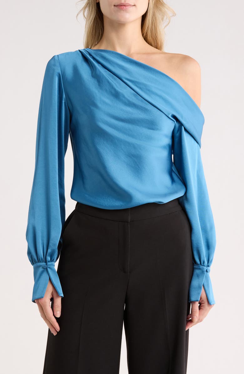 Simkhai Alice One-Shoulder Top, Main, color, Celestial