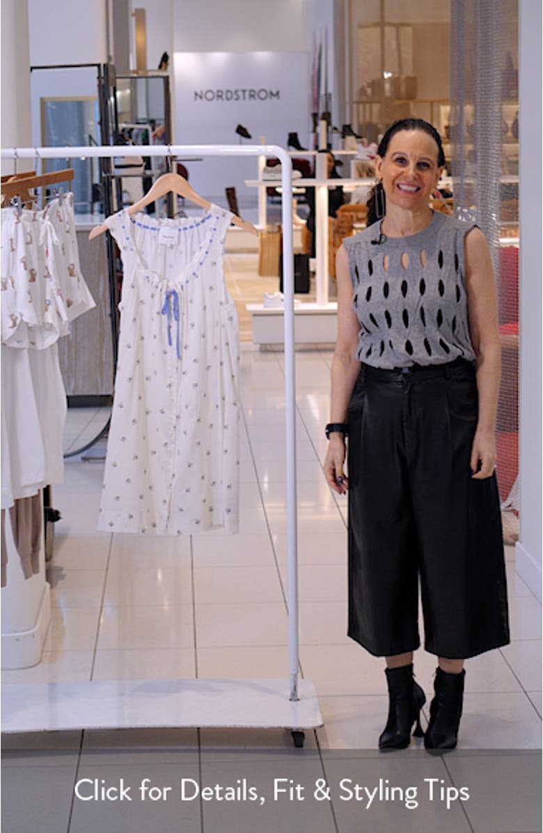 Holly Floral Print Sleep Dress, sales video thumbnail