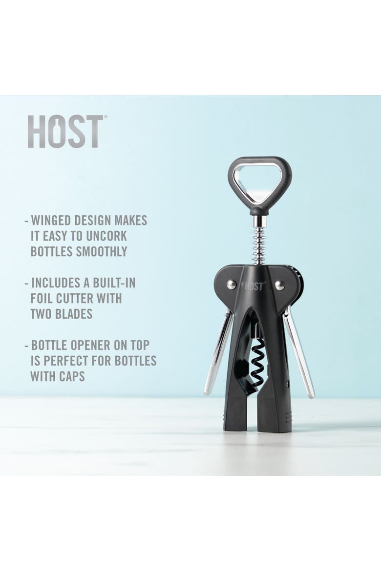 Winged Corkscrew, Alternate, color, Black