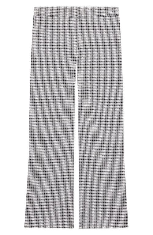 Theory Houndstooth Crop Pants In Cinder Multi