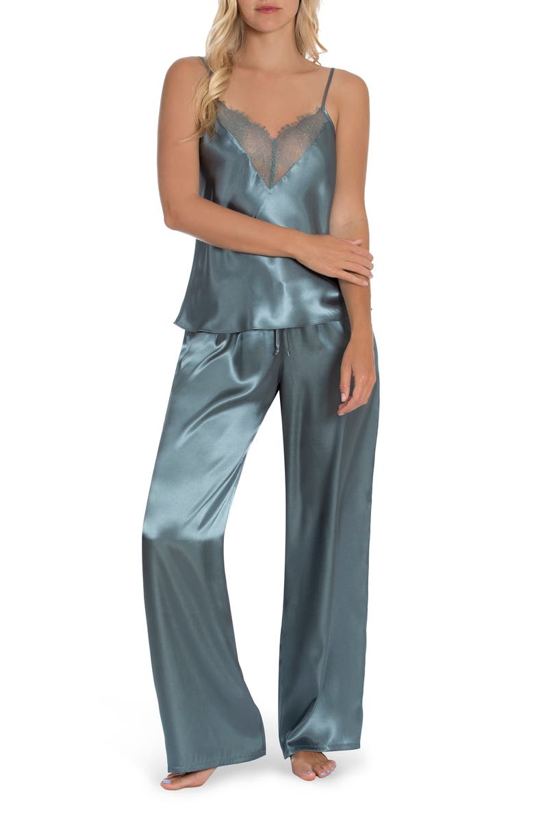 In Bloom by Jonquil Rae Satin Pajamas, Main, color, 
