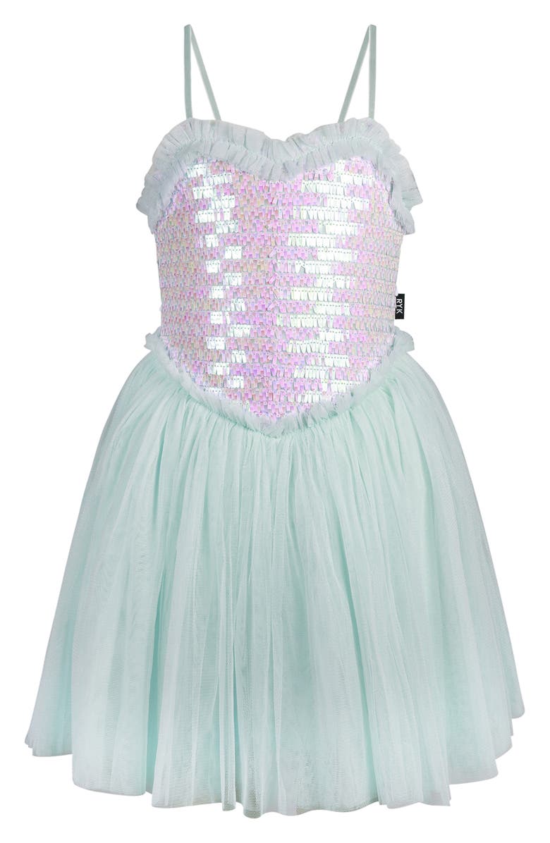 Rock Your Kid Kids
 Shimmer Tulle Dress, Alternate, color, Mint