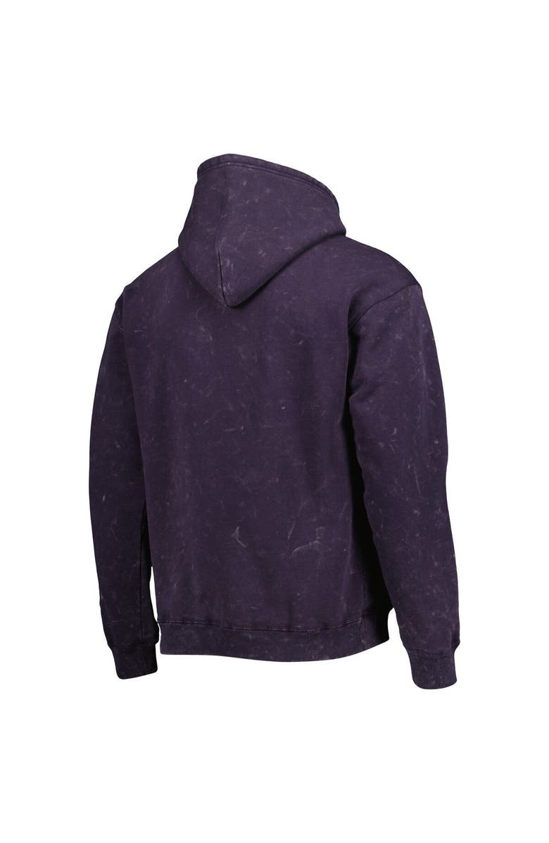THE WILD COLLECTIVE Unisex The Wild Collective Purple Los Angeles Lakers Tonal Acid Wash Pullover Hoodie, Alternate, color, Purple