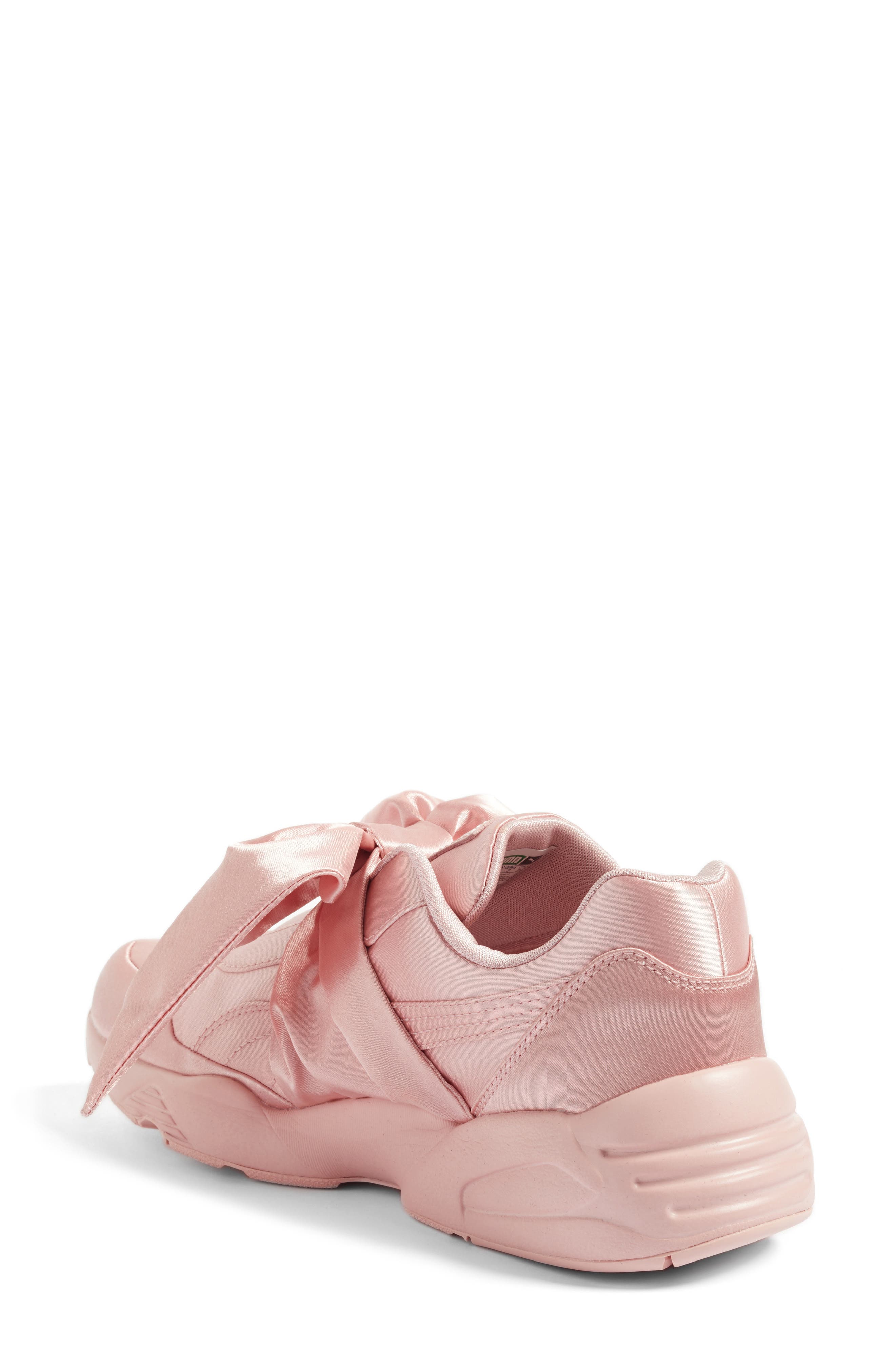 FENTY PUMA by Rihanna Bow Sneaker, Alternate, color, SILVER PINK