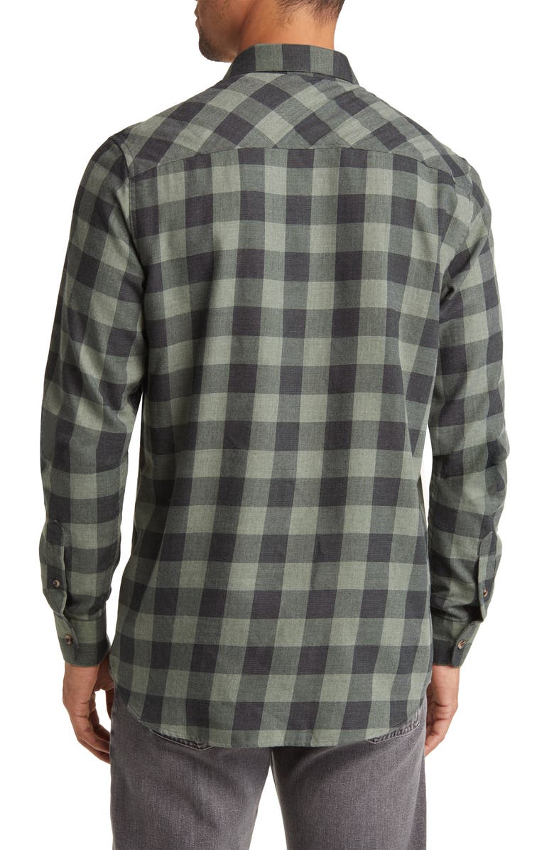 TravisMathew Gingham Check Button-Up Shirt, Alternate, color, 