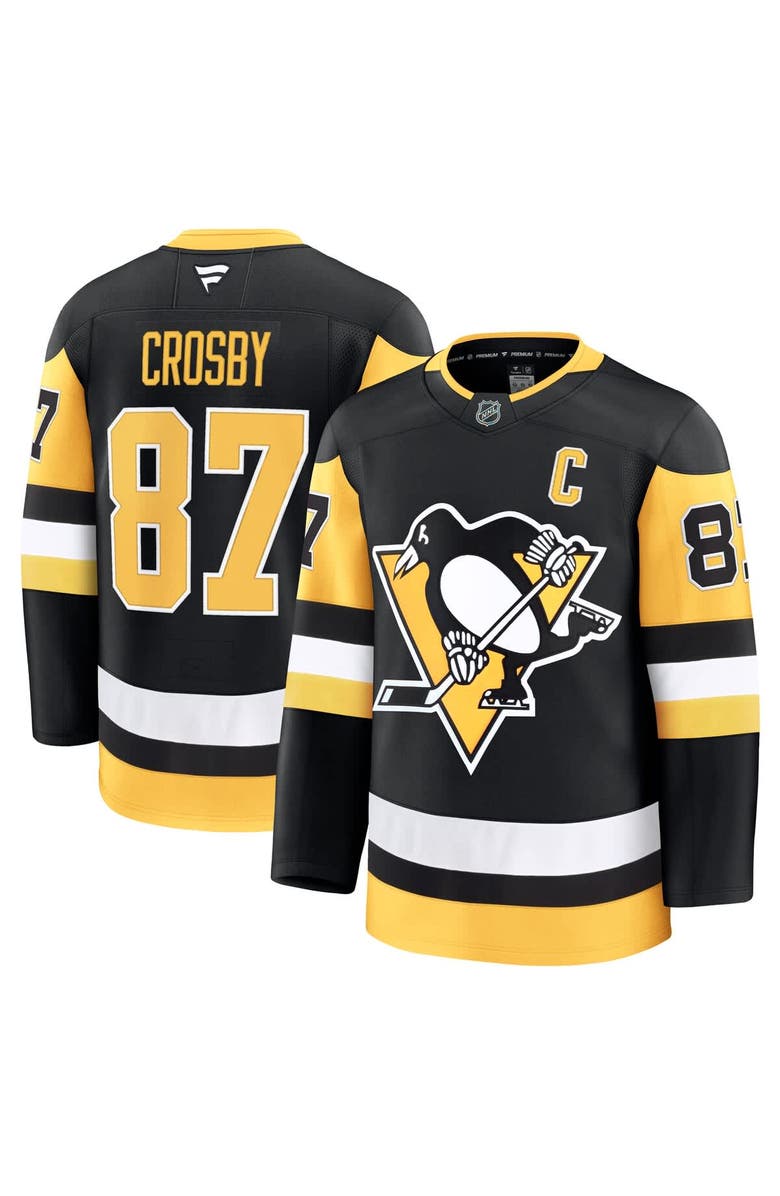 FANATICS Men's Fanatics Sidney Crosby Black Pittsburgh Penguins Home Premium Jersey, Main, color,
