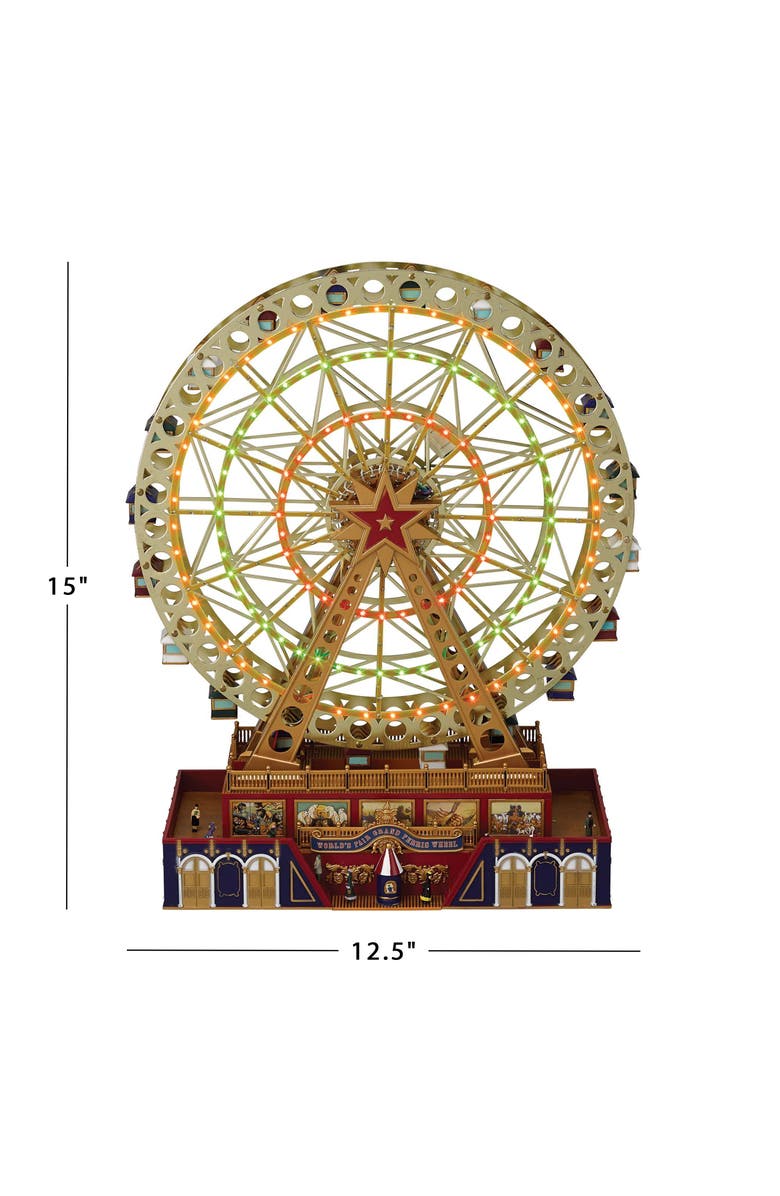 Mr. Christmas 15 in. Animated World's Fair Grand Ferris Wheel, Alternate, color, Gold