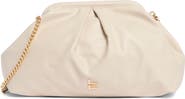 London Fog Faux Leather Kiss Lock Frame Clutch