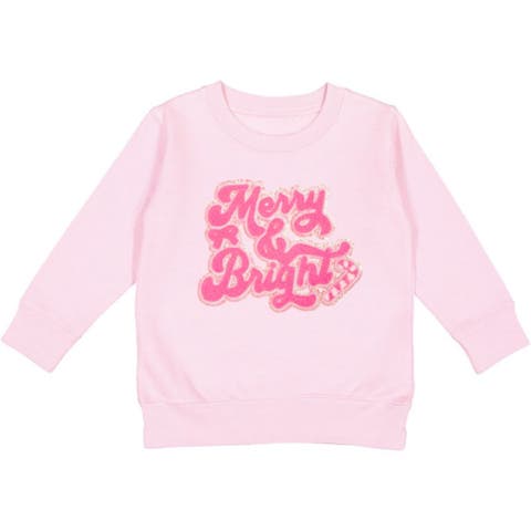 Merry and Bright Patch Christmas Sweatshirt