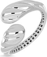 Bony Levy 14K Gold Textured Bypass Statement Ring (Online Trunk Show)