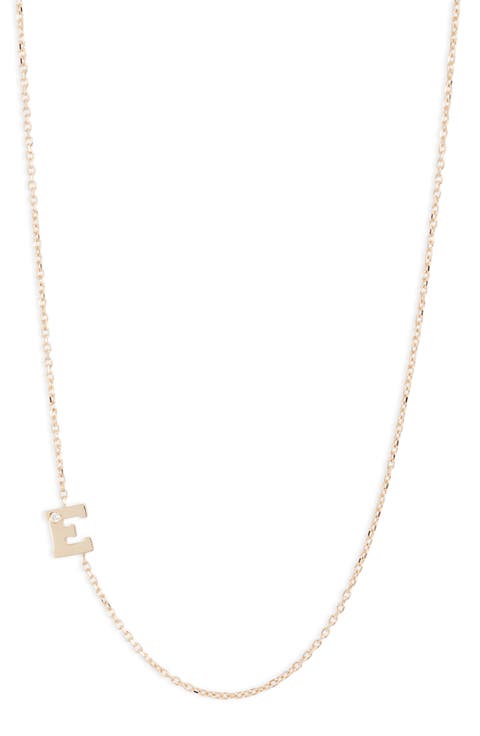 Diamond Initial Necklace