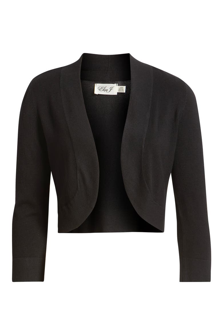 Bolero Cardigan, Alternate, color, BLACK