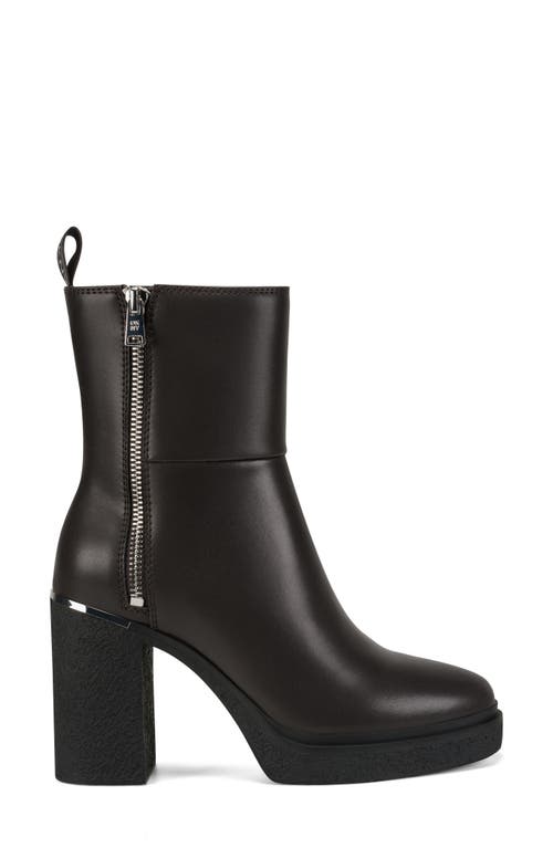 Dkny Talley Platform Bootie In Black