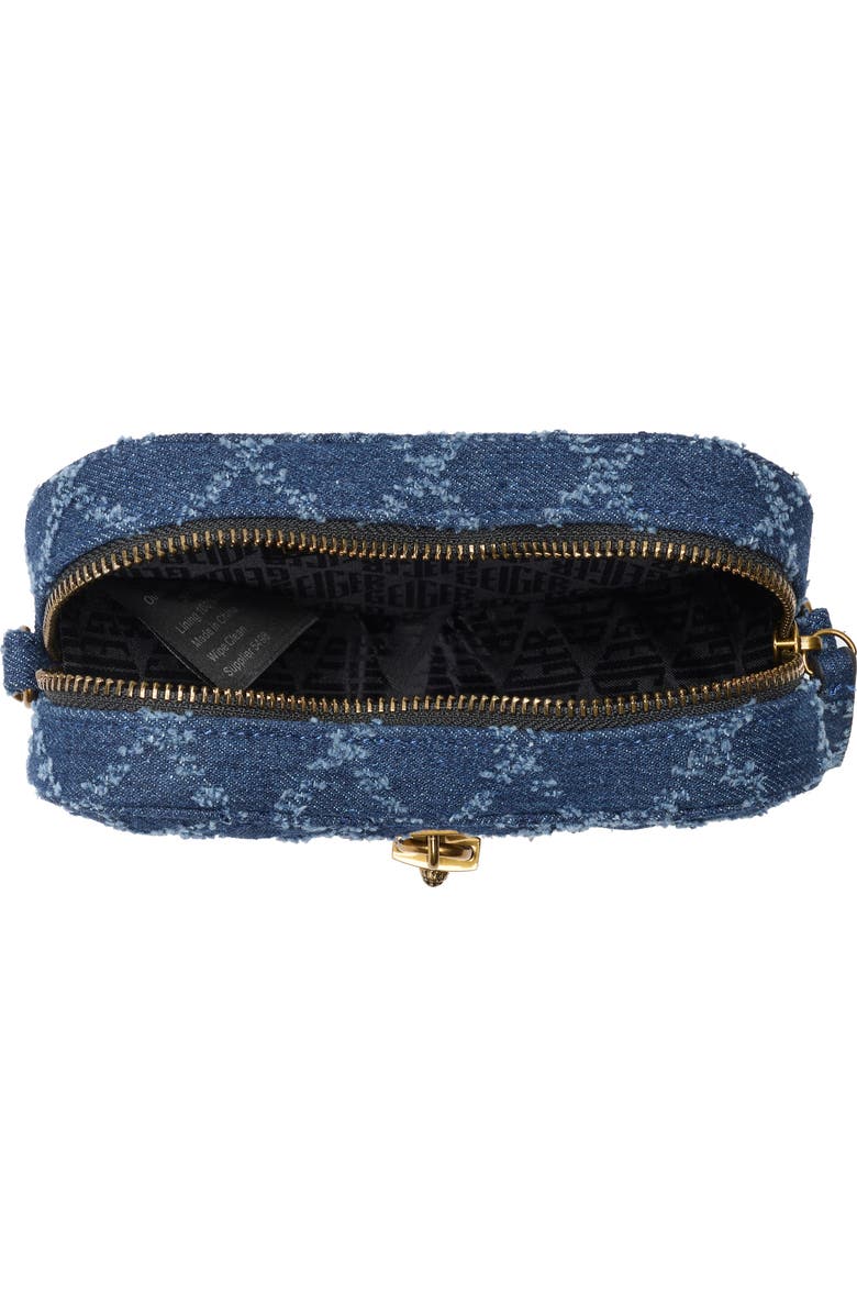 Kurt Geiger London Brixton Heart Quilted Crossbody Bag, Alternate, color, Denim