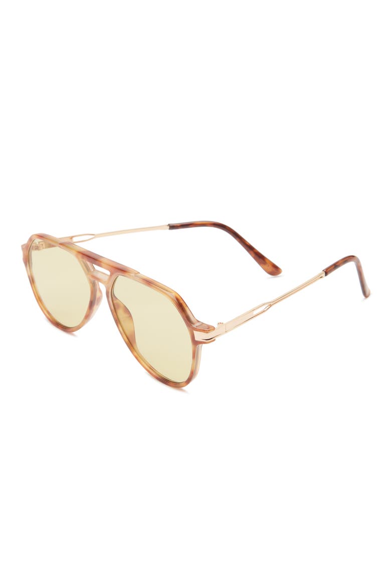 Aviator Sunglasses, Alternate, color, ORANGE TORT