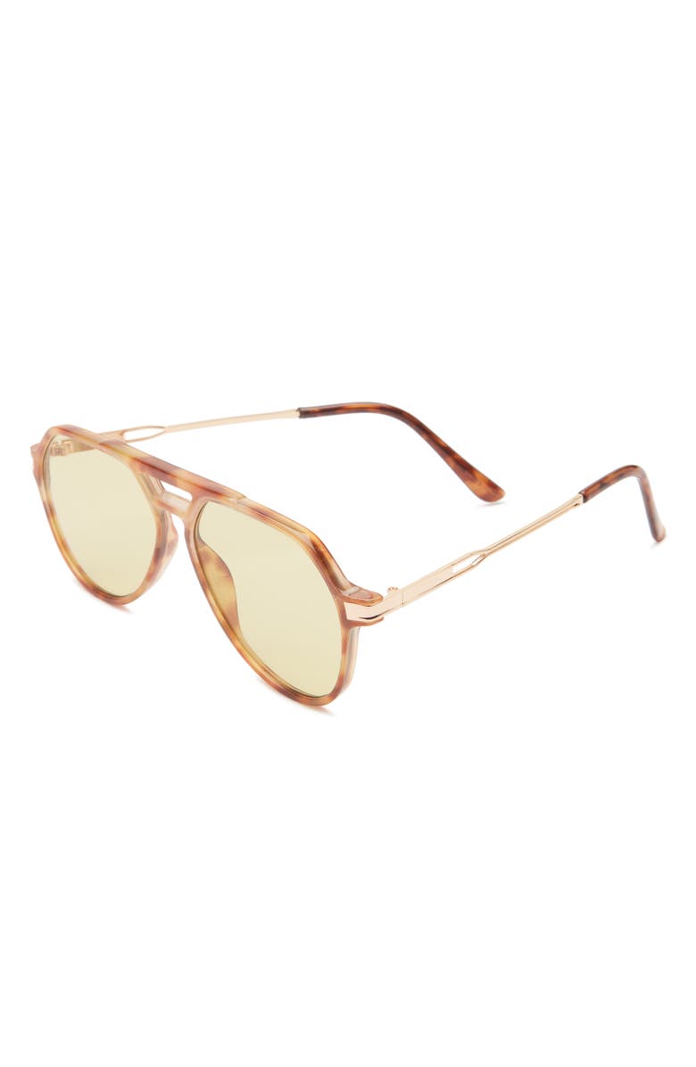 BP. Aviator Sunglasses, Alternate, color, Orange Tort