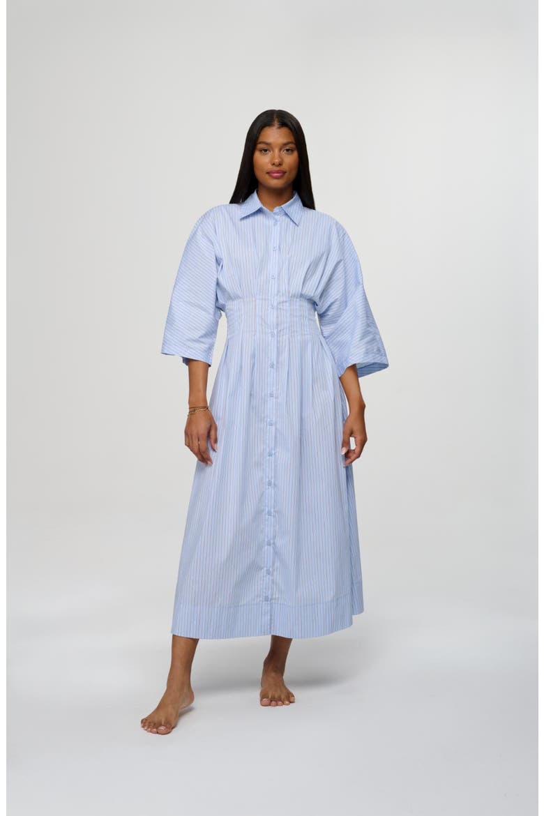 Liana Dress, Main, color, Light Blue Stripe