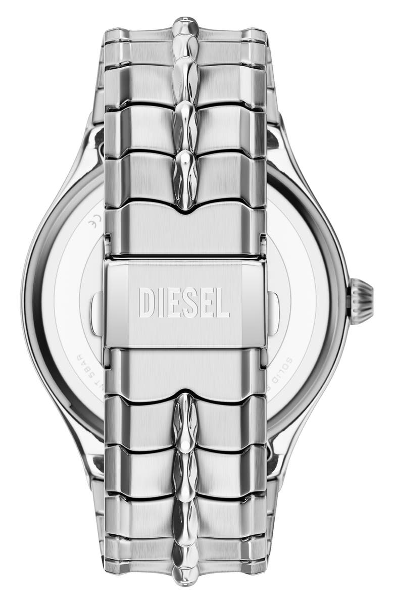 DIESEL<sup>®</sup> Vert Bracelet Watch, 44mm, Alternate, color, Silver