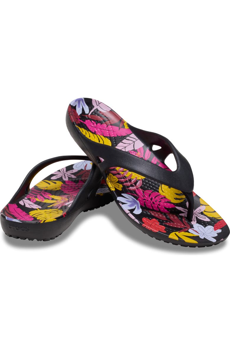 CROCS Kadee II Tropical Flip Flop Sandal, Alternate, color,