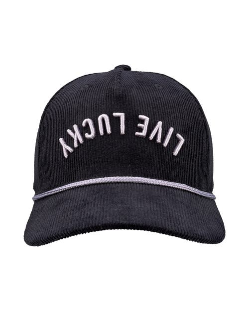 Black Clover Cord Upside Down Luck 2 Hat In Blue