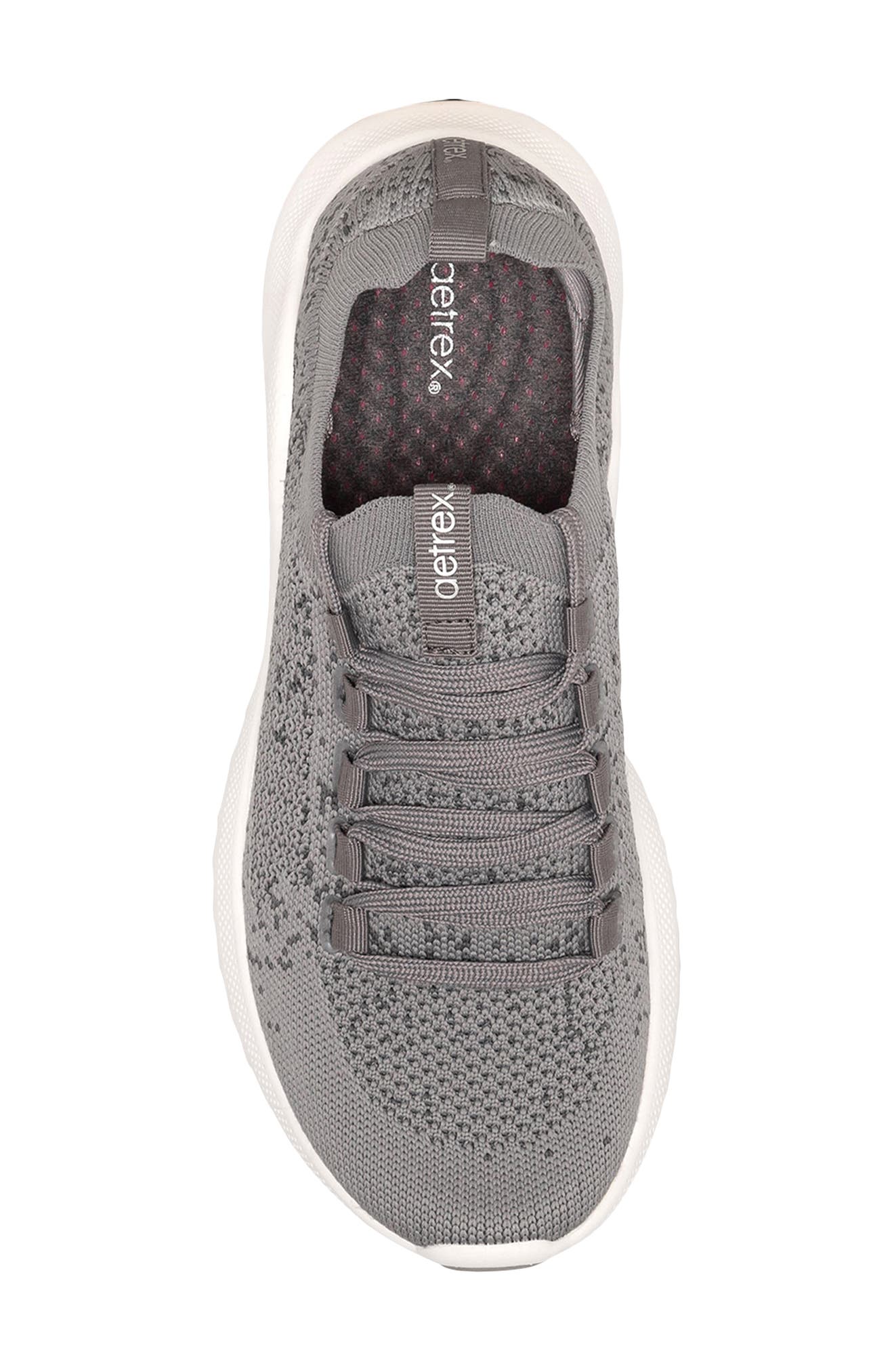 Carly Knit Sneaker, Alternate, color, GREY FABRIC