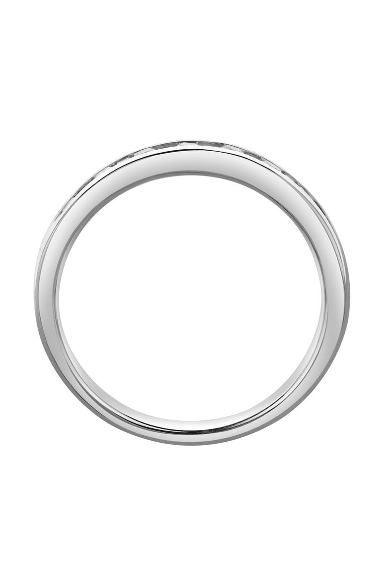 Solara 14K Gold Round Diamond Studded Stackable Band Ring - 0.26cts, Alternate, color, 14K White Gold
