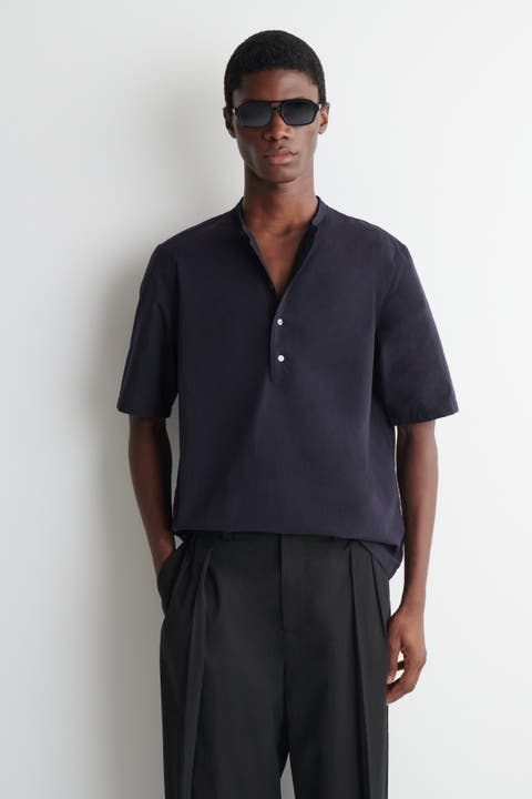 Cotton Henley Shirt
