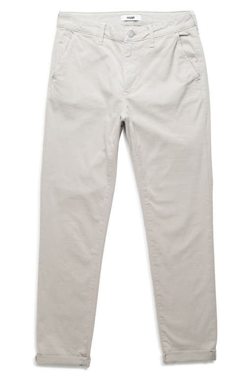 Mavi Jeans Kathleen Slim Straight Leg Stretch Chinos In Mercury Casual Twill