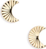 Bony Levy 14K Gold Moon Stud Earrings