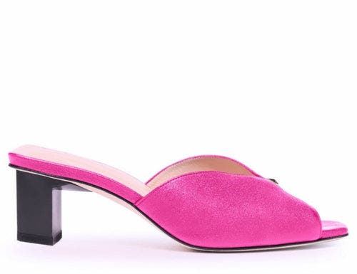 Tiffany Mule Sandals - Low, Main, color, FUSCHIA/PINK