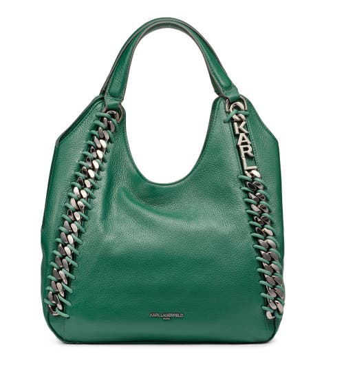 KARL LAGERFELD PARIS Gaelle Tote in Veridian Green 