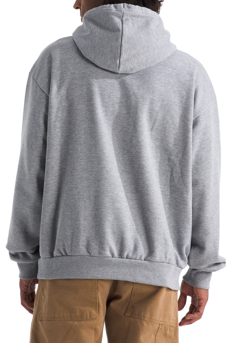 Evolution Simple Dome Oversize Cotton Blend Hoodie, Alternate, color, TNF PALE GREY HEATHER