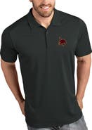 ANTIGUA Texas State Bobcats Antigua Tribute Polo - Charcoal