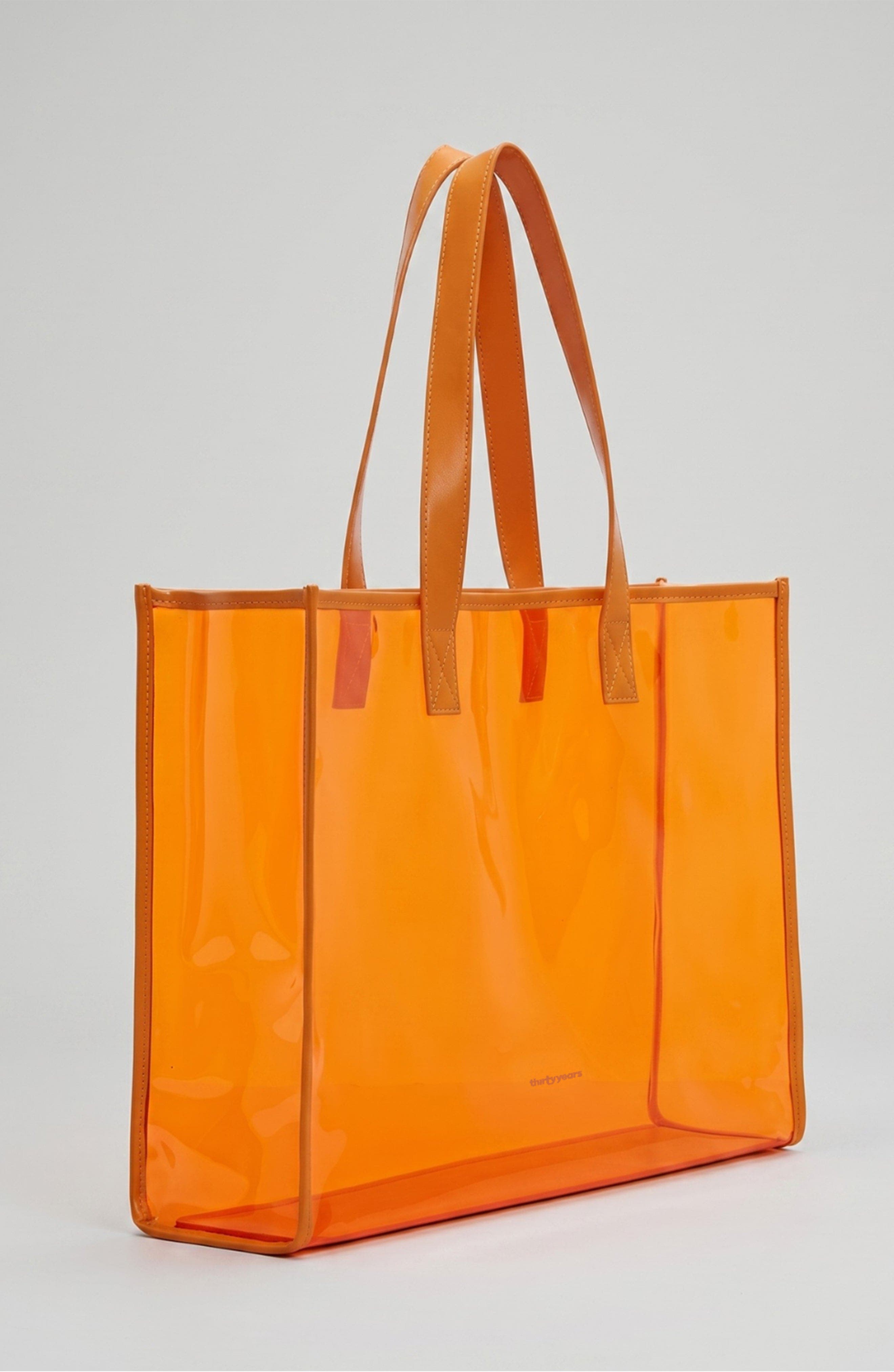 Jelly Clear Carryall, Alternate, color, Orange