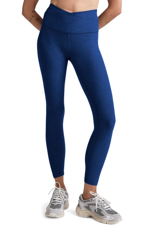 At Your Leisure Space Dye High Waist Midi Leggings