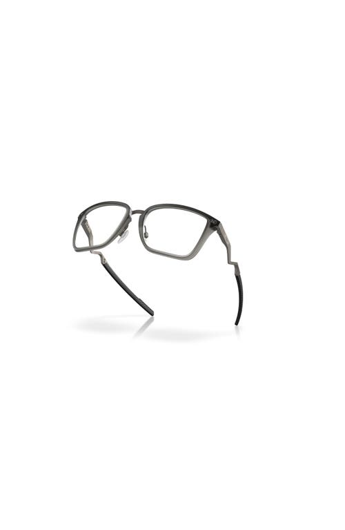 Oakley 56mm Rectangle Optical Glasses In Gray