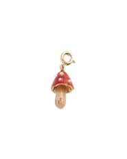 Fable England Enamel Mushroom Charm