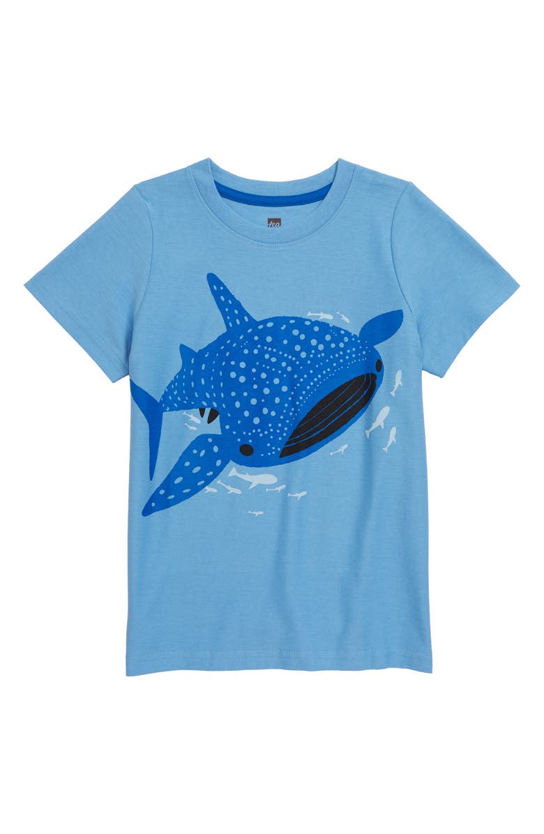 Tea Collection Tattle Whale Shark Graphic Tee, Main, color,