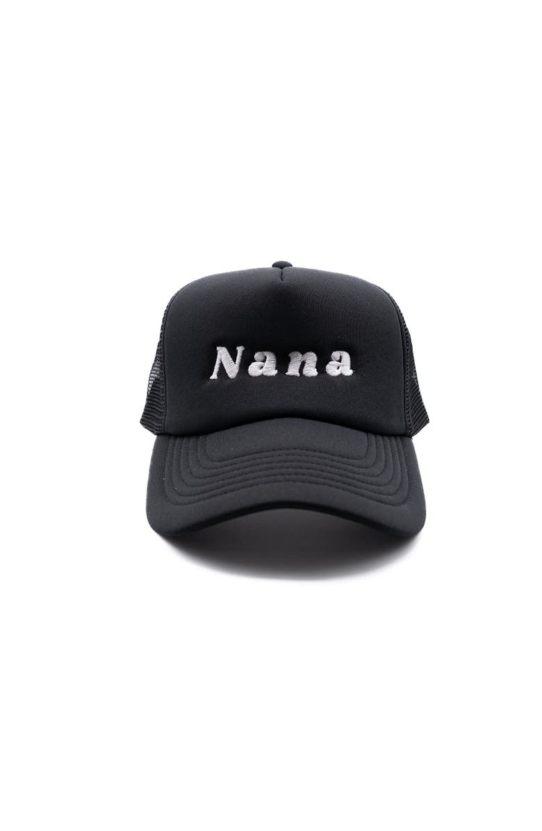 Rey To Z Nana Foam Trucker Hat, Main, color, Black