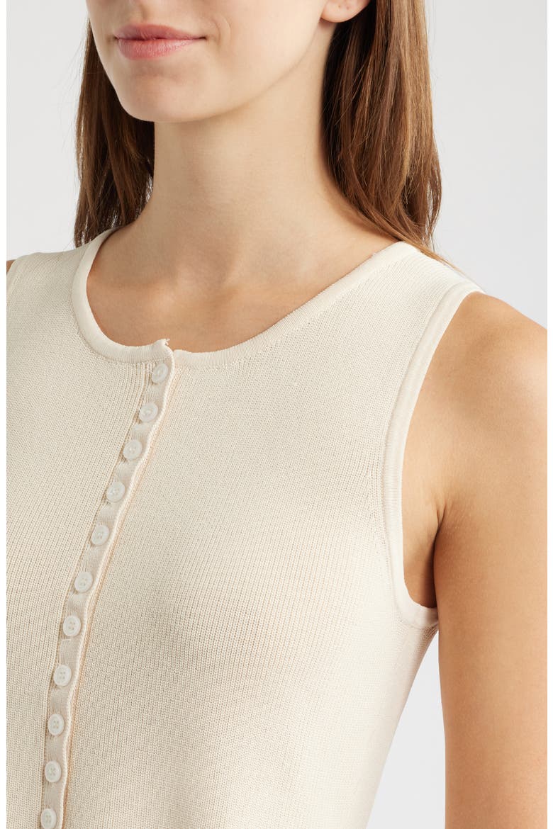 Puglia Knit Peplum Vest, Alternate, color, ECRU