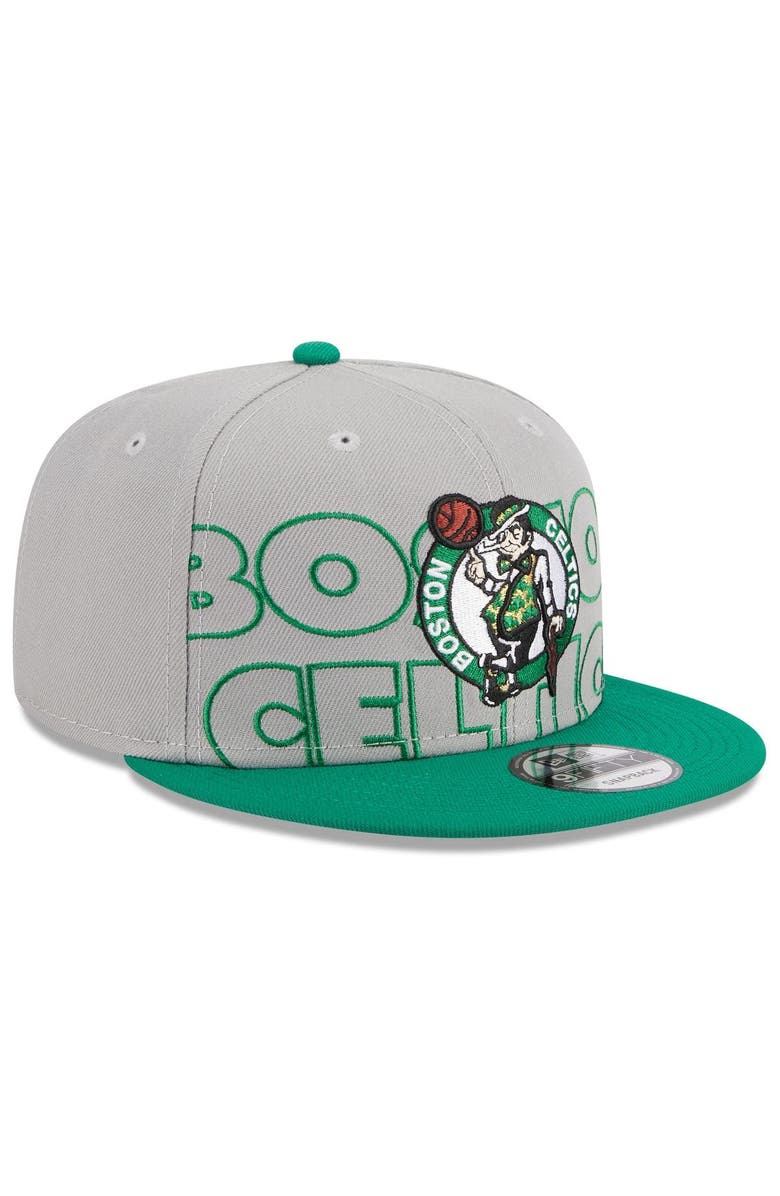 New Era Men's New Era Gray/Kelly Green Boston Celtics 2023 NBA Draft Two-Tone 9FIFTY Snapback Hat, Alternate, color,