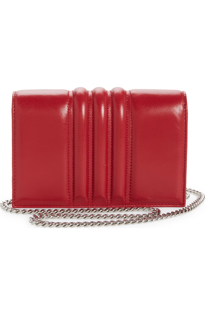 McQueen Small Skull Quilted Lambskin Bag, Alternate, color,