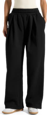 Manière De Voir Fanny Straight Leg Box Pleat Joggers