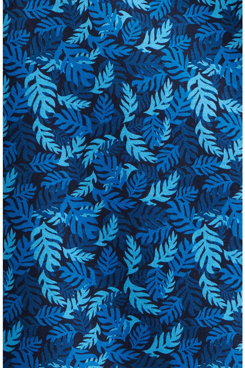 Vincent OoohCotton® Leaf Print Polo, Alternate, color, NIGHT BLUE