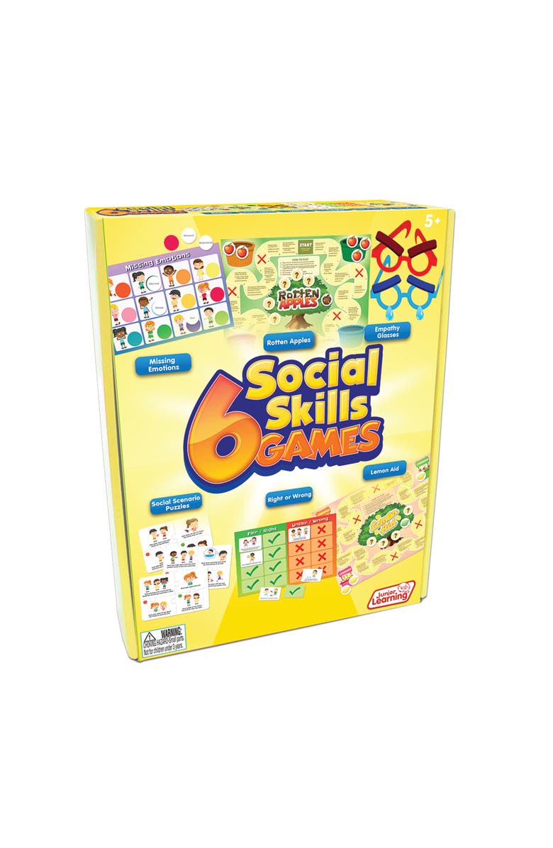 Junior Learning 6 Social Skills Games, Alternate, color, Multicolored