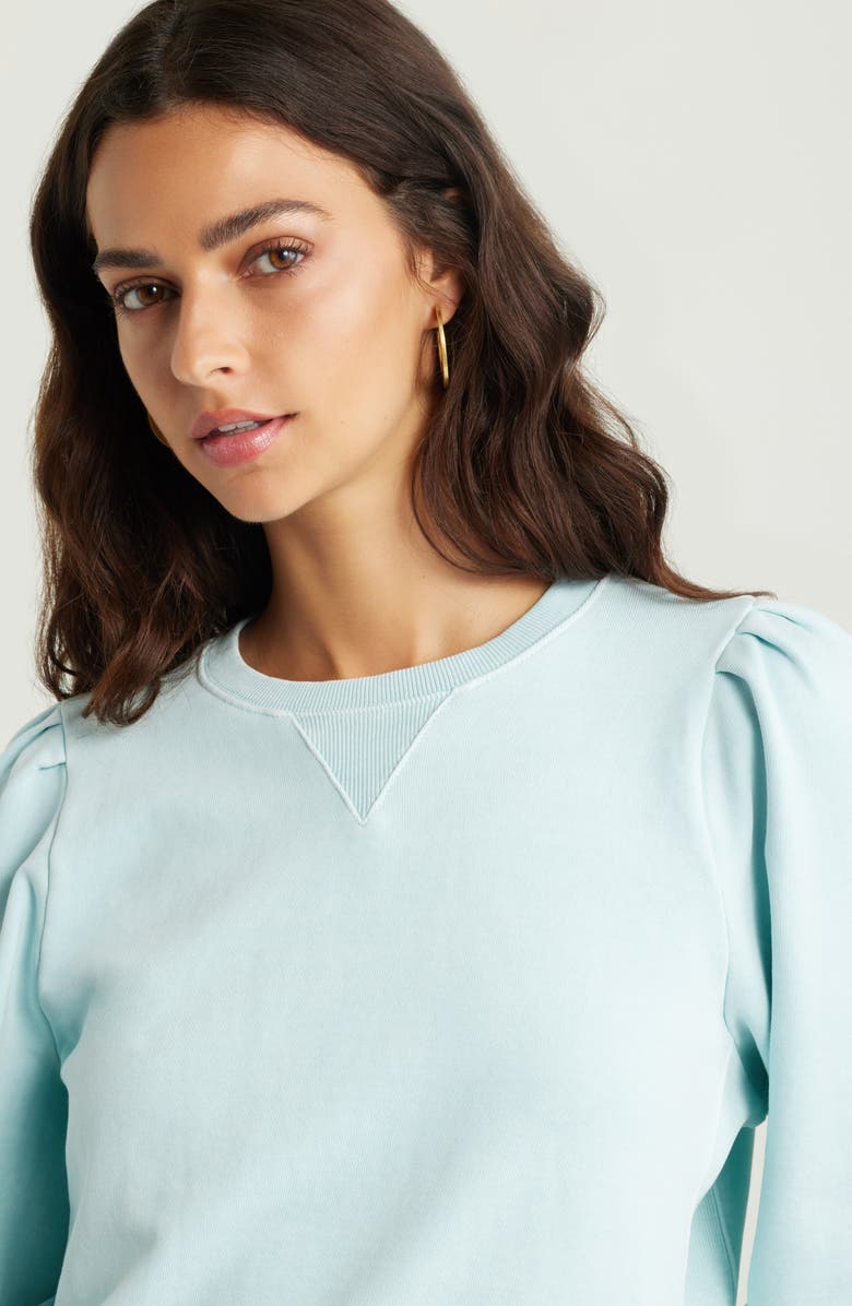 Treasure & Bond French Terry Sweatshirt, Alternate, color, Teal Tide