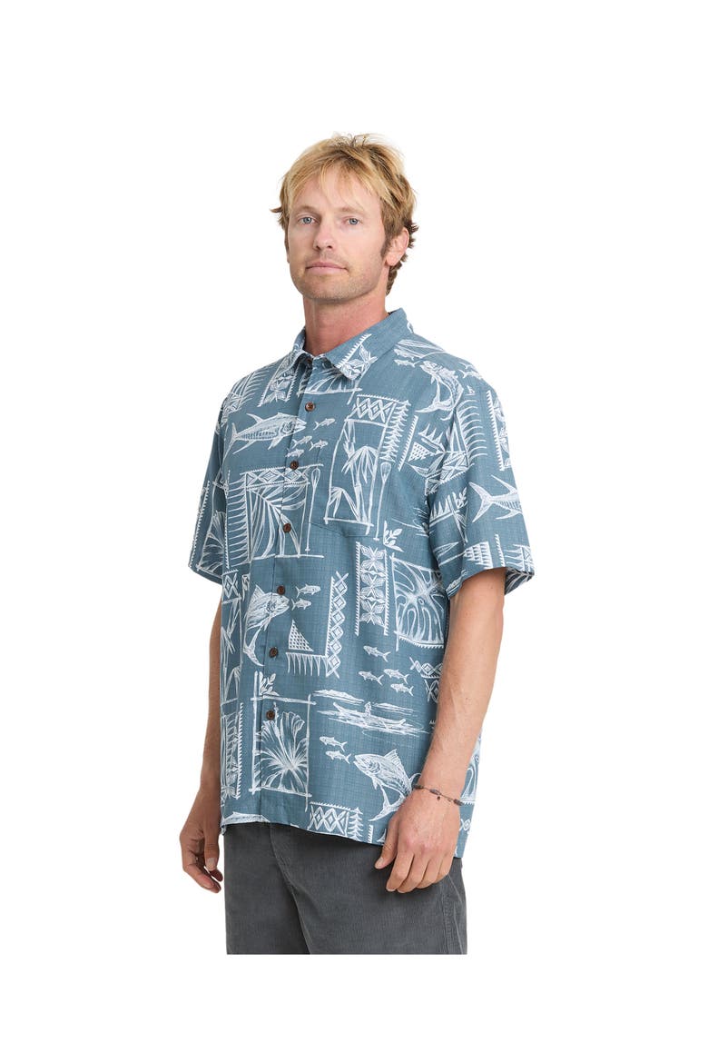 Paradise Bay Short Sleeve Shirt, Alternate, color, REAL TEAL