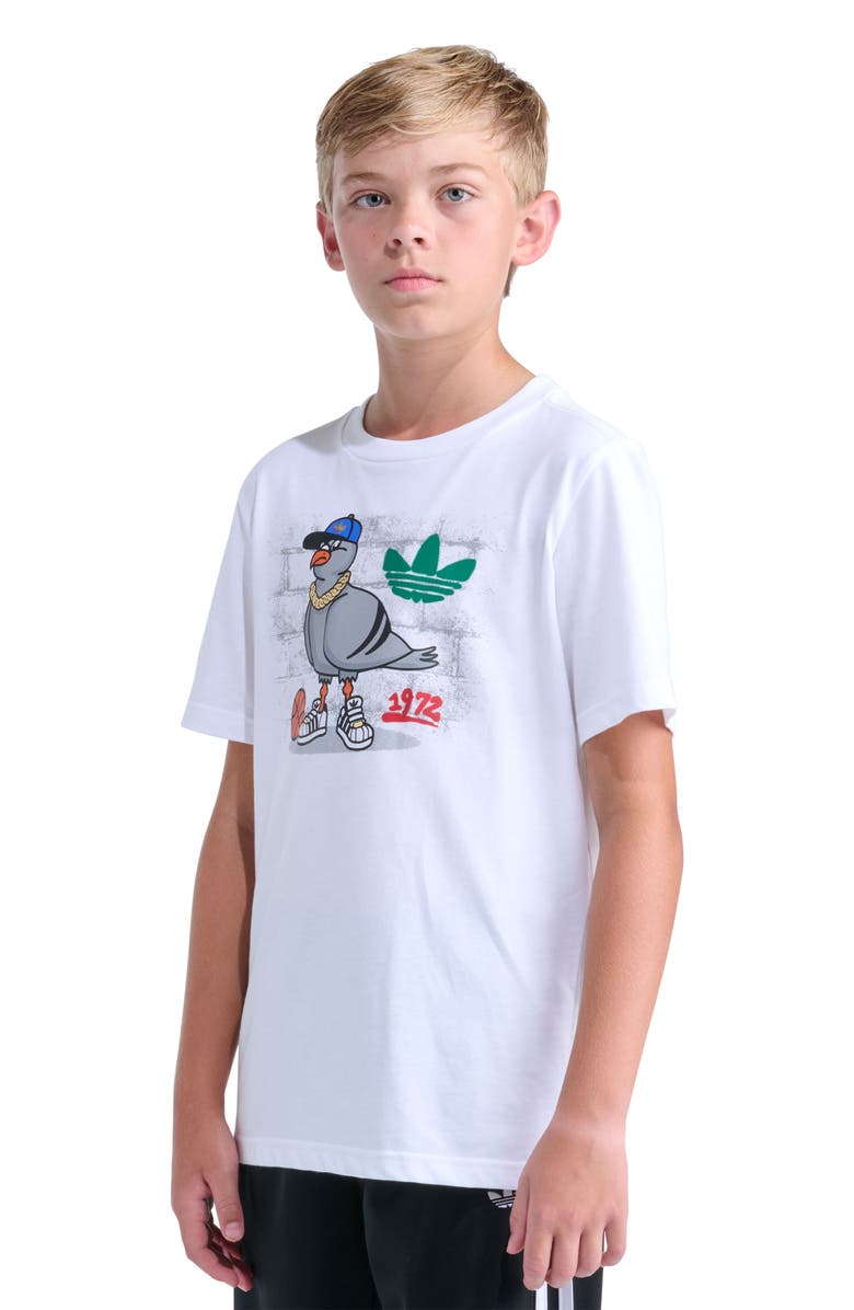adidas Originals Kids' Sport Graphic T-Shirt, Alternate, color, White Multi