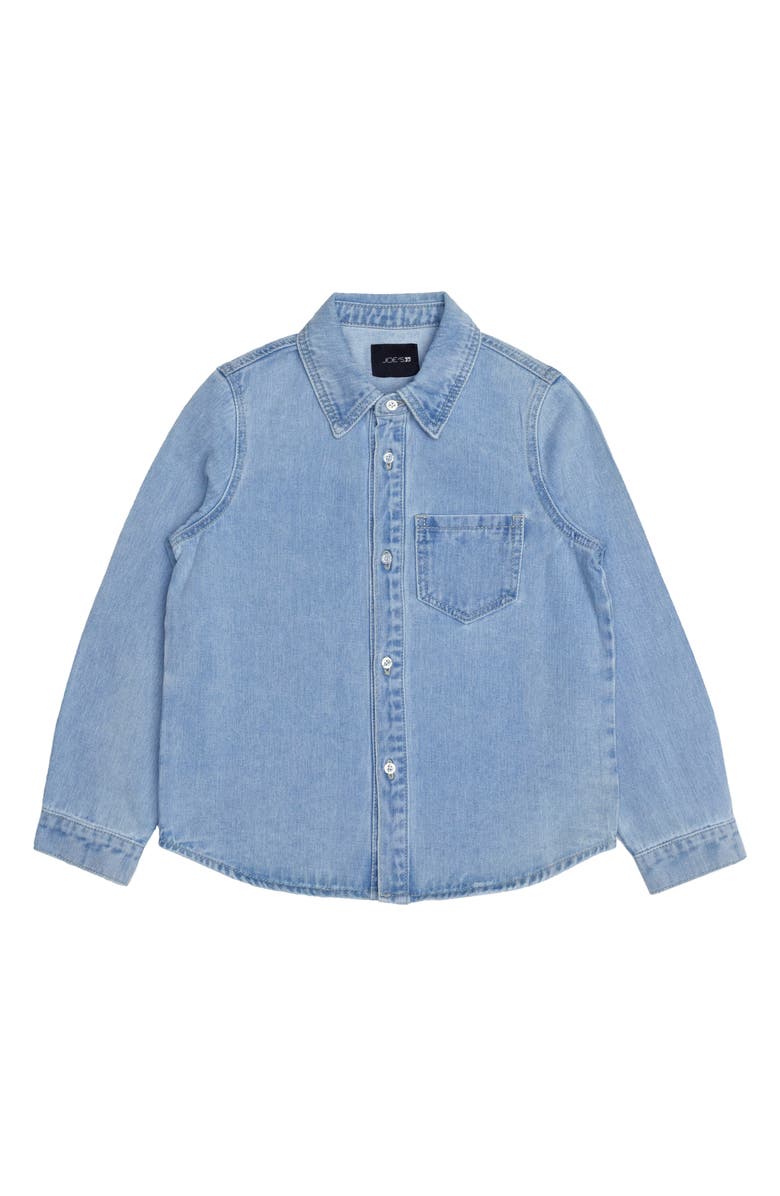 Joe's Kids' Denim Button-Up Shirt, Main, color, Bleach Wash