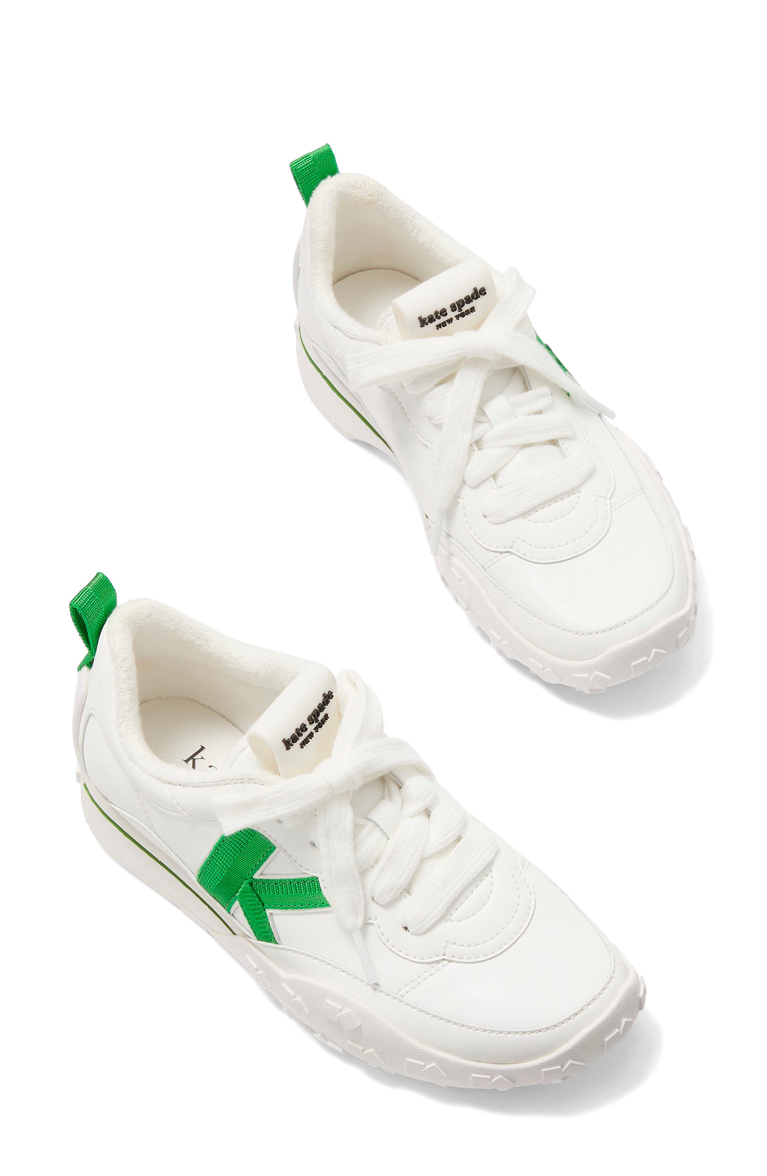 Kate Spade New York k as in kate leather sneaker, Alternate, color, 